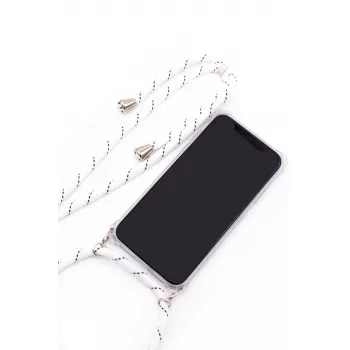 Evelatus Samsung Galaxy A50s puzdro s pásikom biele pruhy priehľadné