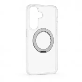 Evelatus Samsung Galaxy A57 hybridné puzdro s MagSafe PC+TPU 360 kovový stojan transparentné