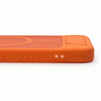 Evelatus Samsung Galaxy A57 pogumované MagSafe puzdro so stojanom oranžová
