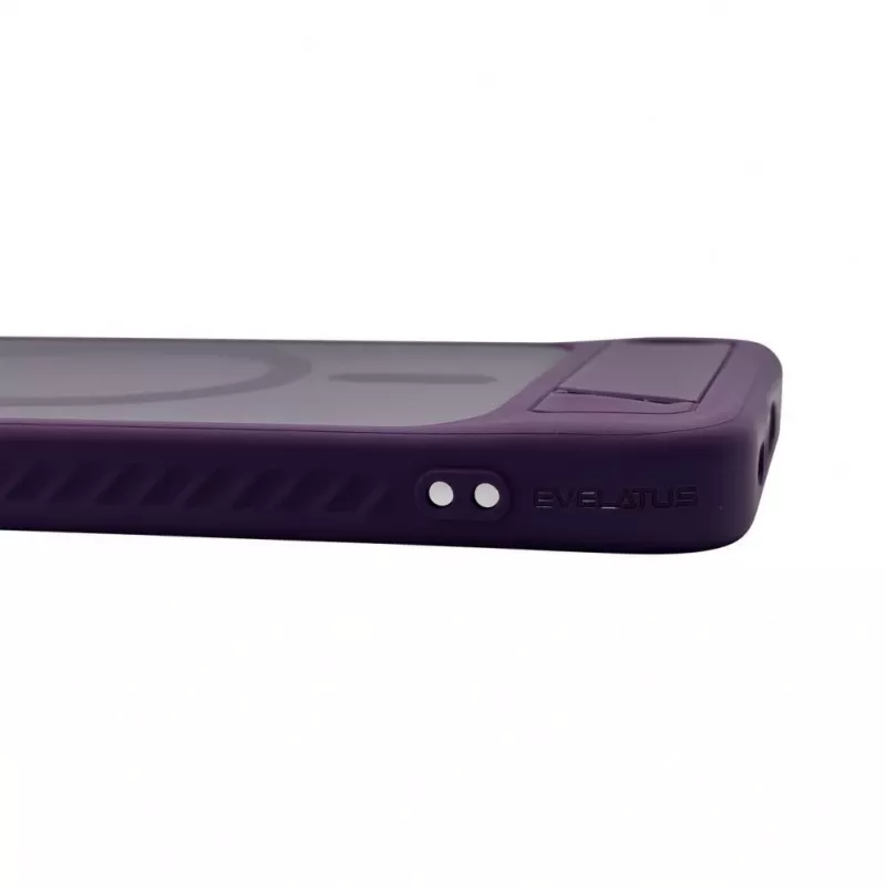 Evelatus Samsung Galaxy A57 pogumované MagSafe puzdro so stojanom fialová