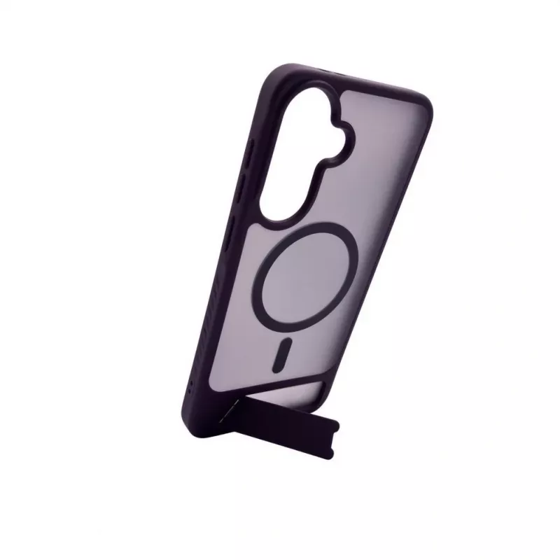 Evelatus Samsung Galaxy A57 pogumované MagSafe puzdro so stojanom fialová