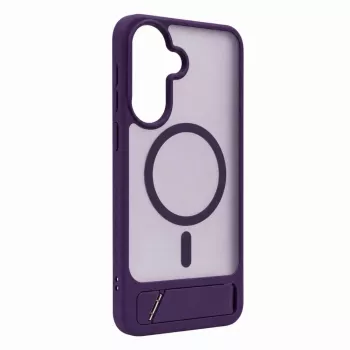 Evelatus Samsung Galaxy A57 pogumované MagSafe puzdro so stojanom fialová