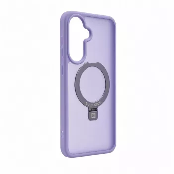 Evelatus Samsung Galaxy A57 Shield puzdro s MagSafe a stojanom, matný prstenec, levanduľová fialová