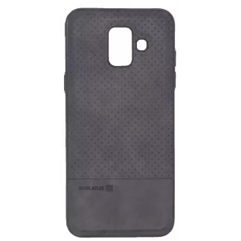 Evelatus Samsung Galaxy A6 2018 TPU puzdro s kovovou platňou pre magnetický držiak telefónu čierna