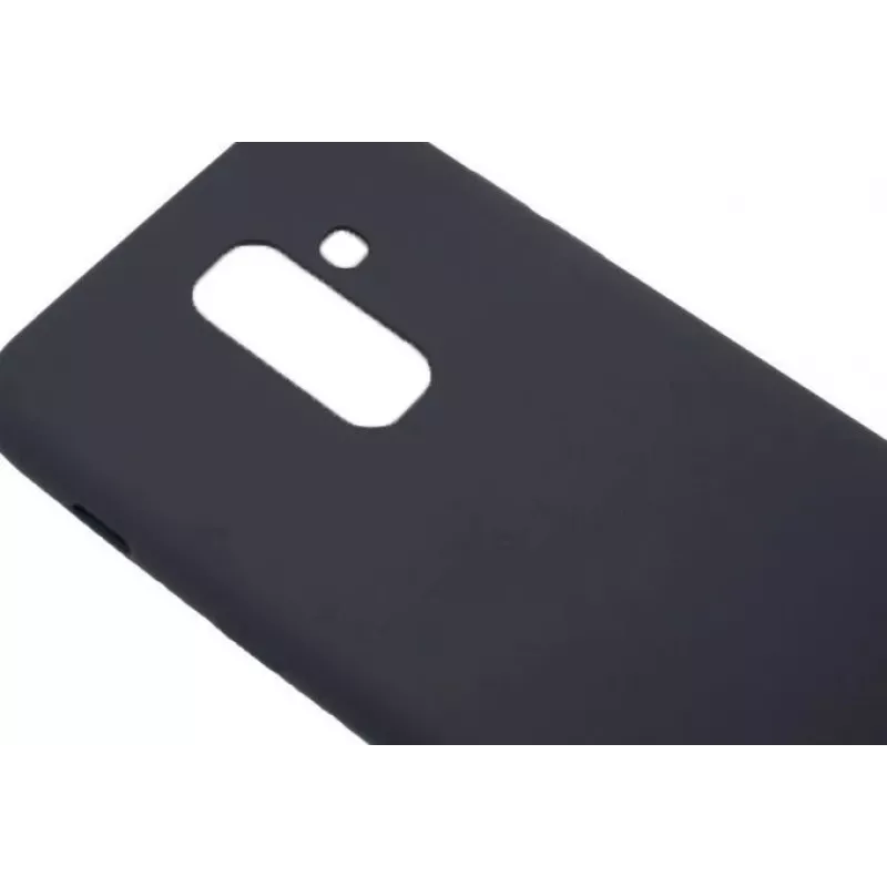 Evelatus Samsung Galaxy A6 Plus 2018 nano silikónové puzdro Soft Touch TPU čierne