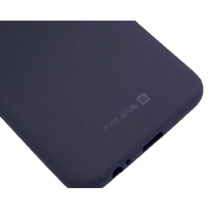 Evelatus Samsung Galaxy A6 Plus 2018 Nano silikónové puzdro Soft Touch TPU polnočná modrá