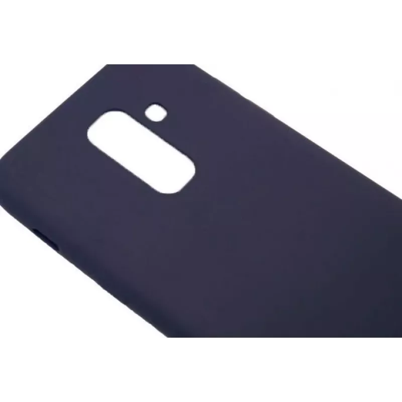 Evelatus Samsung Galaxy A6 Plus 2018 Nano silikónové puzdro Soft Touch TPU polnočná modrá