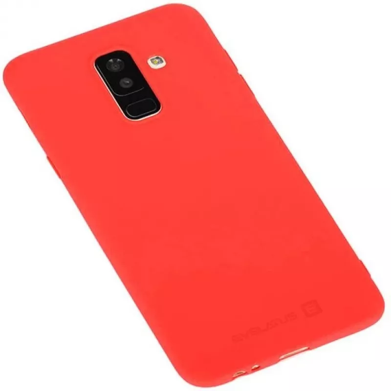 Evelatus Samsung Galaxy A6 Plus 2018 Nano Silicone Case Soft Touch TPU červené