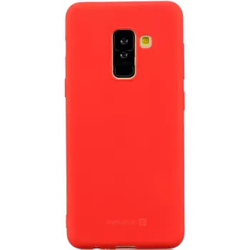Evelatus Samsung Galaxy A6 Plus 2018 Nano Silicone Case Soft Touch TPU červené