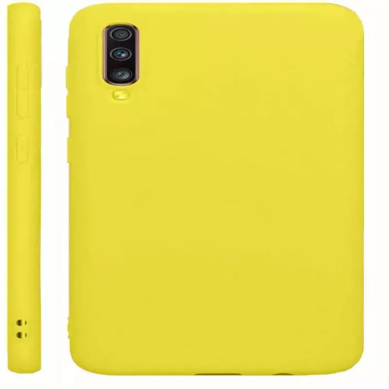 Evelatus Samsung Galaxy A70 Nano Silicone puzdro Soft Touch TPU žlté