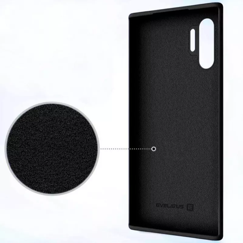Evelatus Samsung Galaxy Note 10 Plus Premium Soft Touch silikónové puzdro, čierna