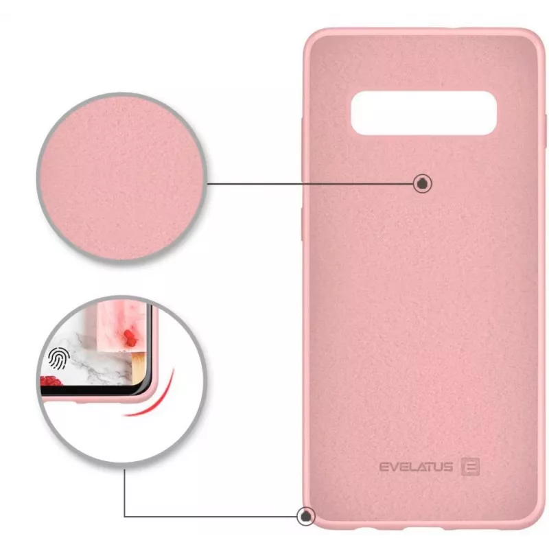 Evelatus Samsung Galaxy S10+ Nano Silicone Case Soft Touch TPU béžové