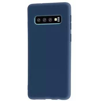 Evelatus Samsung Galaxy S10+ Nano Silicone Case Soft Touch TPU tmavomodré