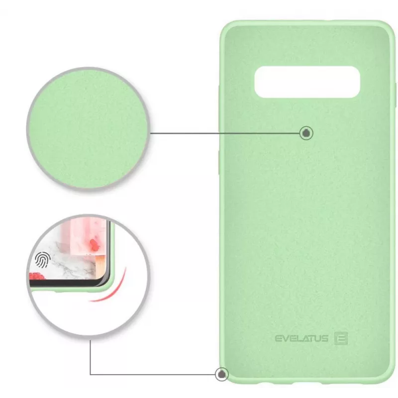 Evelatus Samsung Galaxy S10 Nano Silicone puzdro Soft Touch TPU mint
