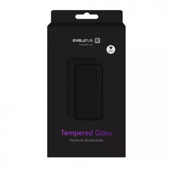 Evelatus Samsung Galaxy S24 Plus / S25 Plus 2.5D Full Cover ochranné sklo displeja z tvrdeného skla, antistatické, čierna