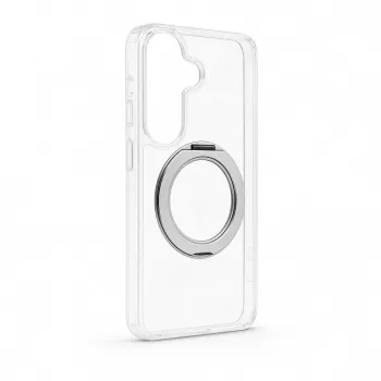 Evelatus Samsung Galaxy S26 hybridné puzdro s MagSafe PC+TPU 360 kovový stojan priehľadné