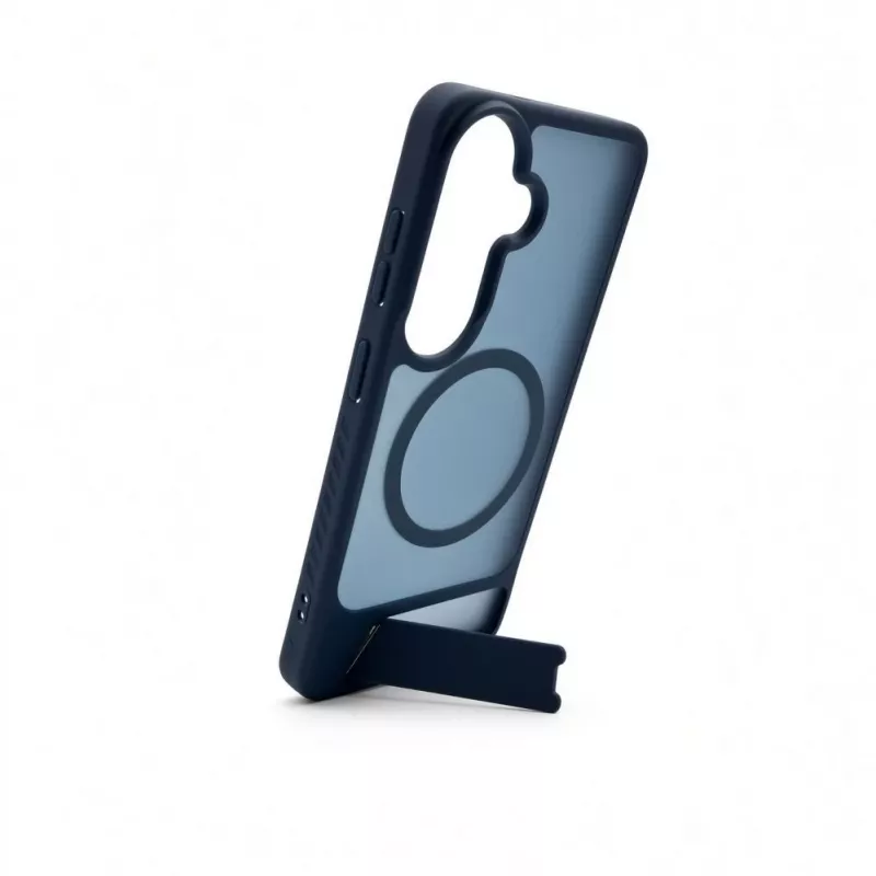 Evelatus Samsung Galaxy S26 pogumované MagSafe puzdro so stojanom Navy Blue