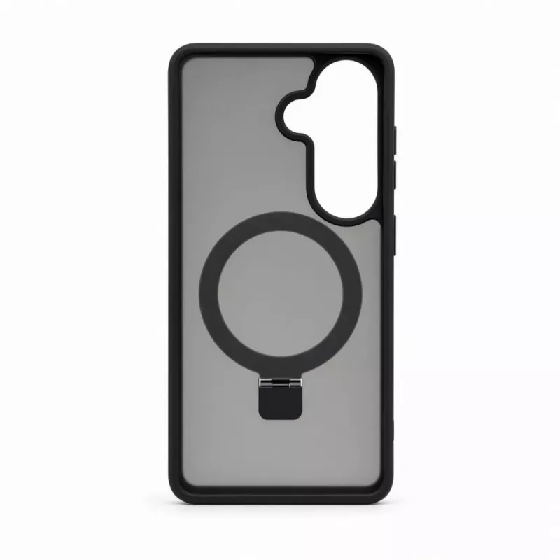 Evelatus Samsung Galaxy S26 Shield puzdro s MagSafe a stojanom, matný prstenec, čierna