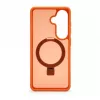 Evelatus Samsung Galaxy S26 Shield puzdro s MagSafe & stojanom matný ring oranžové