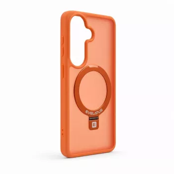 Evelatus Samsung Galaxy S26 Shield puzdro s MagSafe & stojanom matný ring oranžové
