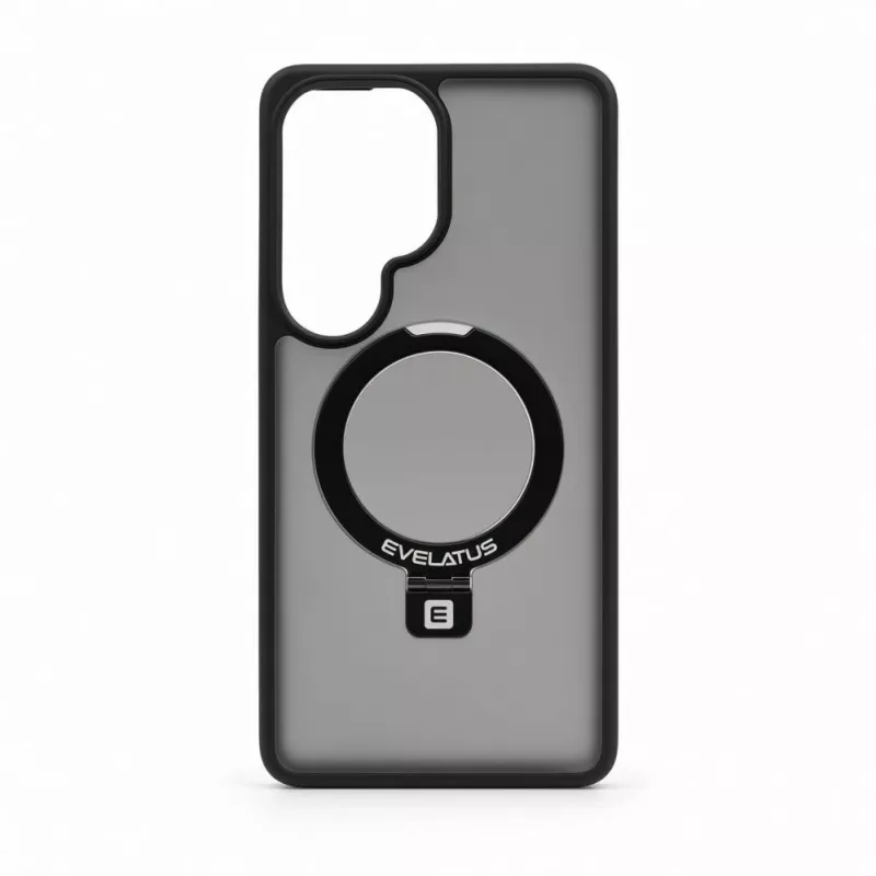 Evelatus Samsung Galaxy S26 Ultra Shield puzdro s MagSafe & stojanom matný ring čierne
