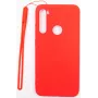 Evelatus Soft Touch silikónové puzdro s pásikom pre Xiaomi Redmi Note 8 / Redmi Note 8 2021 - červené