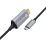 Evelatus TPC04 univerzálny dátový kábel HDMI na Type-C, čierny
