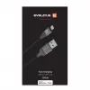 Evelatus USB-A to Lightning kábel 1.2m (MFi11CL) hliníkové puzdro opletený čierny