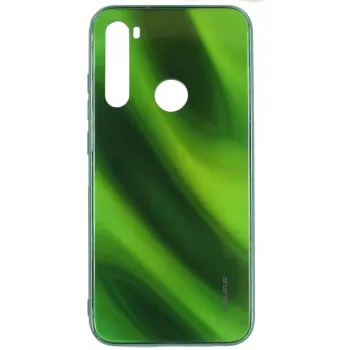 Evelatus Water Ripple Full Color Electroplating tvrdené sklo puzdro pre Xiaomi Redmi Note 8 / Redmi Note 8 2021 - zelené
