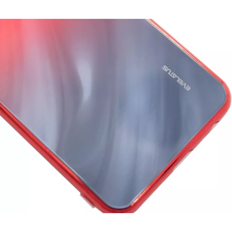 Evelatus Xiaomi Redmi 8 Water Ripple gradient farba anti-explosion tvrdené sklo puzdro gradient červeno-čierne