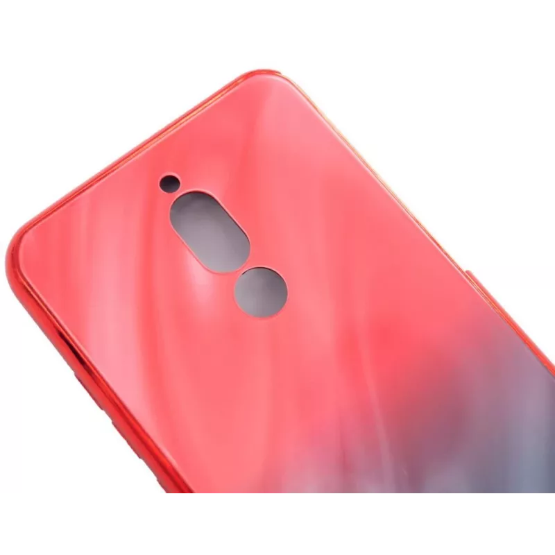 Evelatus Xiaomi Redmi 8 Water Ripple gradient farba anti-explosion tvrdené sklo puzdro gradient červeno-čierne