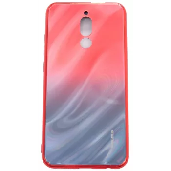 Evelatus Xiaomi Redmi 8 Water Ripple gradient farba anti-explosion tvrdené sklo puzdro gradient červeno-čierne