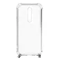 Evelatus Xiaomi Redmi Note 8 Pro Silikónové Transparentné s Retiazkou TPU Pásik Zlatá