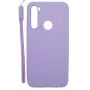 Evelatus Xiaomi Redmi Note 8 / Redmi Note 8 2021 Soft Touch silikónové puzdro s remienkom fialové