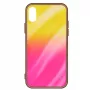 Evelatus Xiaomi Redmi Note 8 / Redmi Note 8 2021 Water Ripple Full Color Electroplating tvrdené sklo ochranná fólia displeja gradient žlto-ružová