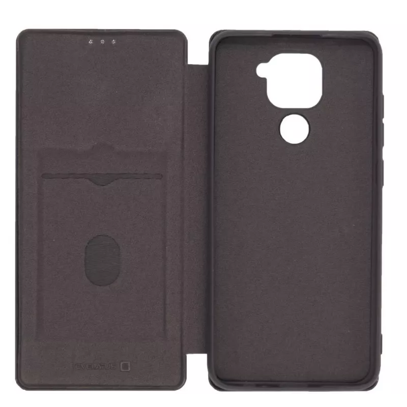 Evelatus Xiaomi Redmi Note 9 knižné puzdro čierne