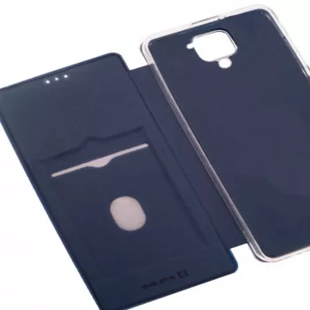 Evelatus Xiaomi Redmi Note 9 knižné puzdro tmavomodrá