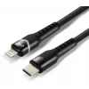 everActive CBB-1CIR USB-C na Lightning RGB LED kábel 1m 27W PD čierny