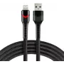 everActive CBB-1IBR USB-A na Lightning RGB LED pletený kábel 1m 2.4A čierny