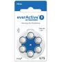 everActive ULTRASONIC 675 zinko-vzdušné batérie do načúvacích prístrojov PR44 (blister 6 ks)