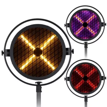EVOLIGHTS LUMEN X V2 100W Moving-Head-Spot s 3-facetovým hranolom, 7-farebným kolieskom, rotujúcimi gobos, DMX512