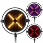 EVOLIGHTS LUMEN X V2 100W Moving-Head-Spot s 3-facetovým hranolom, 7-farebným kolieskom, rotujúcimi gobos, DMX512