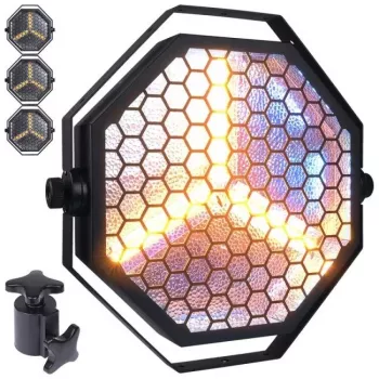EVOLIGHTS LUMENO Retro Vintage pódiové osvetlenie - 100W COB LED + RGB SMD LED, DMX, zvukovo aktívne