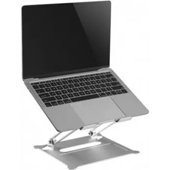 Exertis Connect nastaviteľný stojan na notebook pre 11-15 palcové notebooky, strieborný 903419