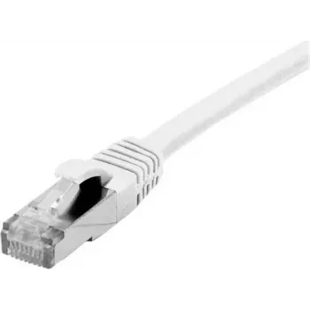 EXERTIS CONNECT CAT 6 F/UTP PoE bezhalogénový biely patch kábel 15m s ochranou západky 850889