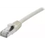 EXERTIS CONNECT Cat 6A S/FTP patch kábel, 3 m, sivá, LSZH, tenká ochranná manžeta proti zlomeniu, 10 Gbps 858407