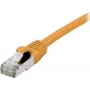 EXERTIS CONNECT Cat 6A S/FTP patch kábel, 3 m, oranžová, Slim Bend Protection 858535