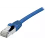 EXERTIS CONNECT Cat 6A S/FTP patch kábel, modrá, 3,0 m, Slim Snagless Boot, LSZH 858455