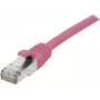 EXERTIS CONNECT Cat.6A S/FTP patch kábel, ružový, 7,5 m, LSZH, 10 Gbps, RJ45 854381