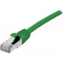 EXERTIS CONNECT Cat.6A S/FTP PiMF patch kábel, 2m, zelená, LSZH, 10Gbps, RJ45 858619
